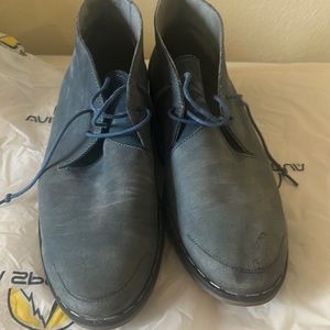 Diesel blue suede shoes